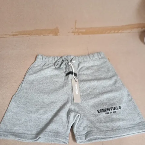 FEAR OF GOD ESSENTIALS SWEATSHORTS β GREY β UK SMALL (S) β MADE IN VIETNAM