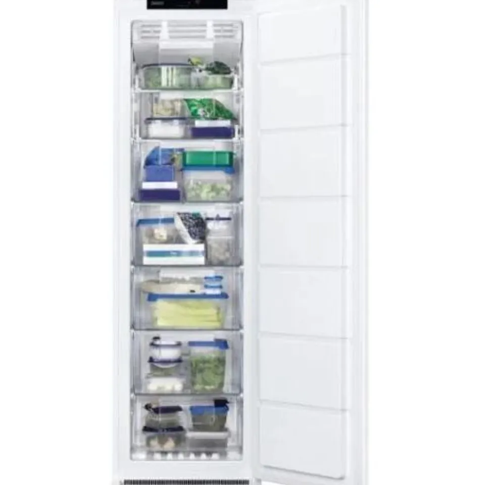 ZANUSSI SERIES 40 INTEGRATED TALL FREEZER 204L Model ZUNN18FS1 RRP £775