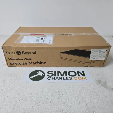 BOXED BLISS & BEYOND VIBRATION EXERCISE MACHINE IN BLACK