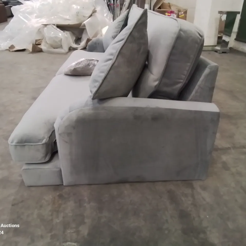 QUALITY DESIGNER VICTORIA 4 SEATER GREY SOFA