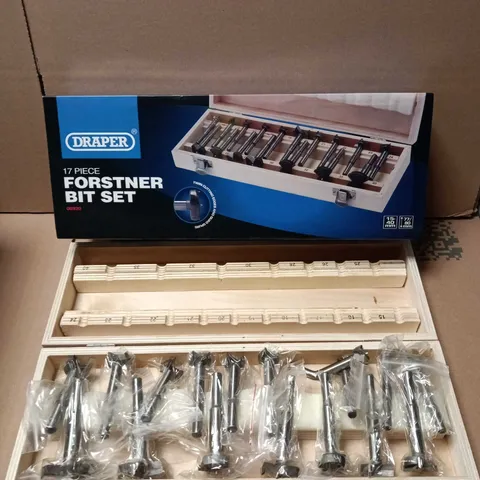 DRAPER 17 PIECE FORSTNER BIT SET – WOODEN CASE