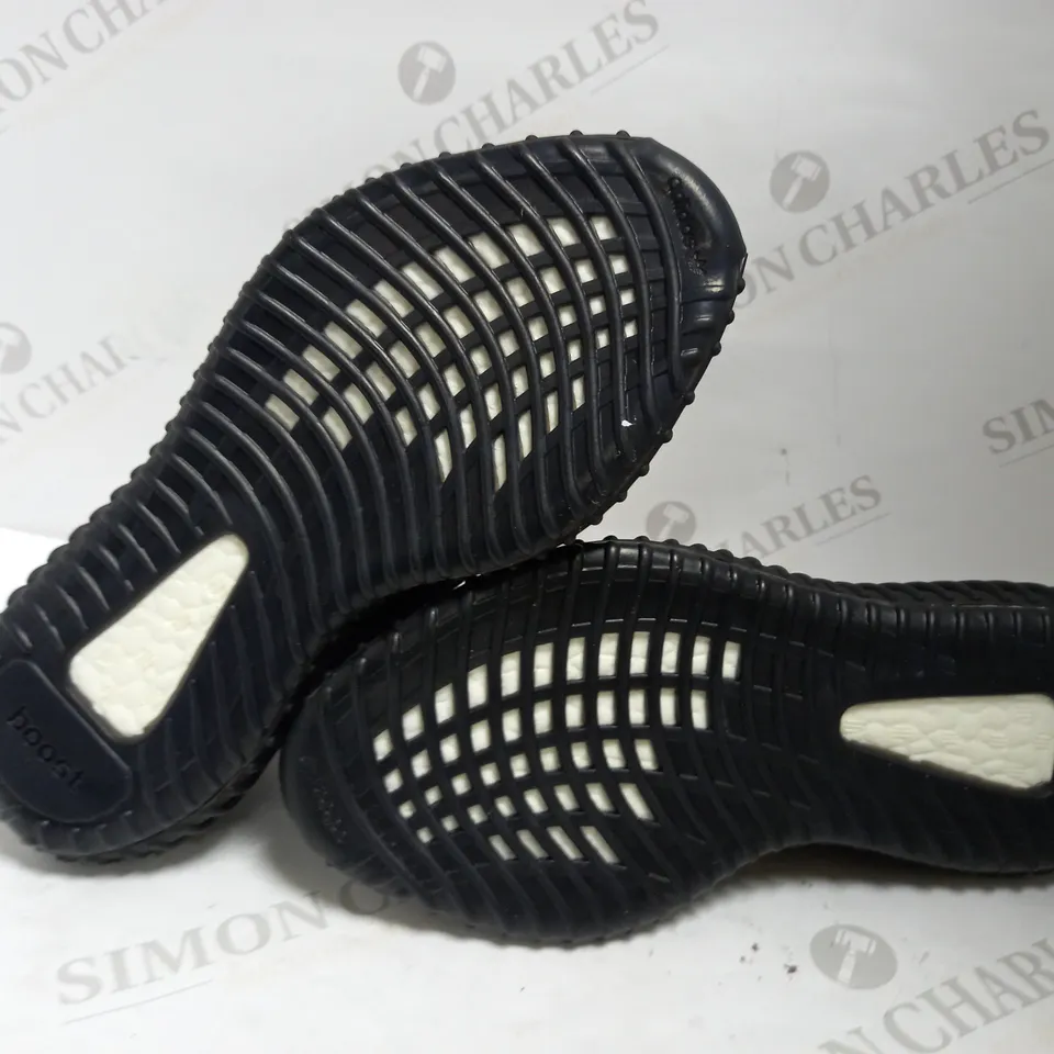 IN THE STYLE OF ADIDAS YEEZY BLACK TRAINERS UK SIZE 8