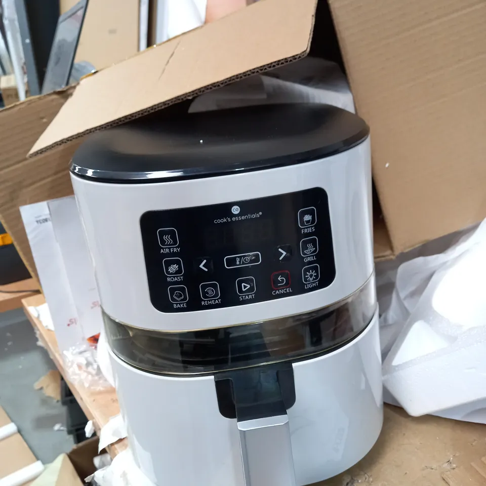 COOK'S ESSENTIALS 4.0L AIR FRYER WITH DIGITAL TOUCHSCREEN & VIEWING SCREEN - COOL GREY