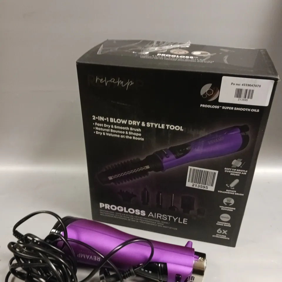 BOXED REVAMP 2-IN-1 BLOW DRY & STYLE TOOL 