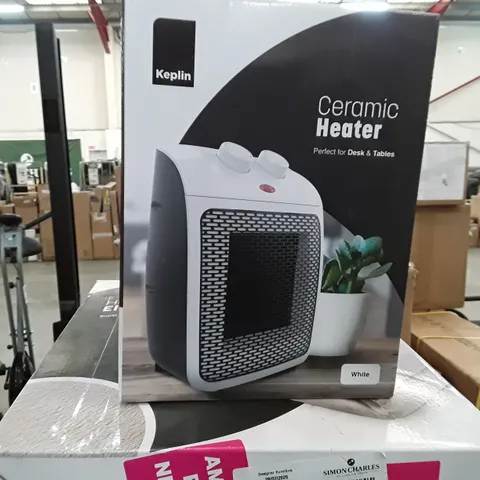 BOXED KEPLIN CERAMIC HEATER - WHITE 