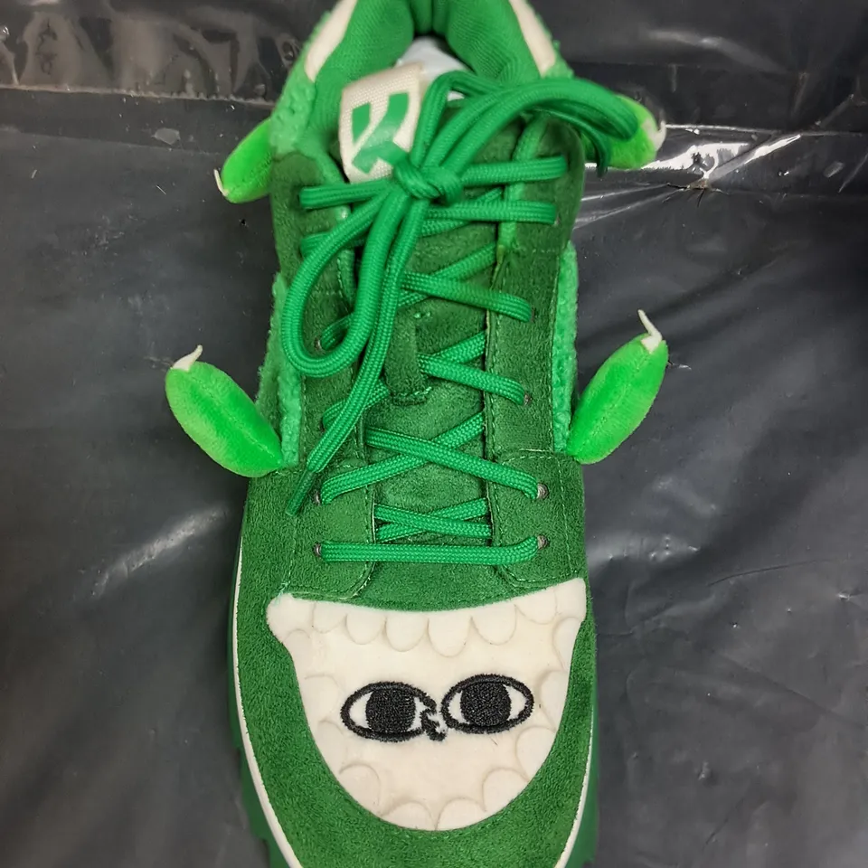 BRAND NEW BOXED KOI KETNIPZ BEANZILLA PLATFORM TRAINERS IN GREEN - UK 5
