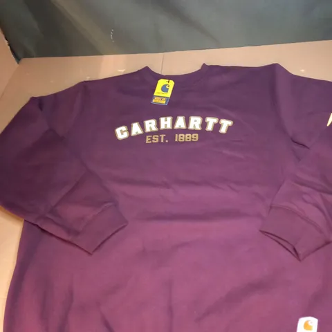 CARHARTT LOOSE FIT MIDWEIGHT LOGO GRAPHIC SWEATSHIRT SIZE L