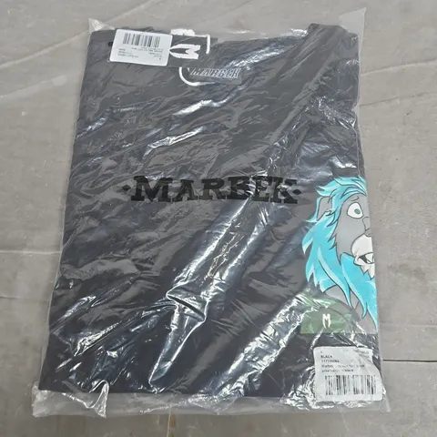 BAGGED MARBEK LION NFT PRINT TEE IN BLACK - SMALL