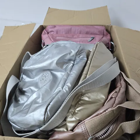 BOX OF APPROXIMATELY 7 ASSORTED HANDBAGS