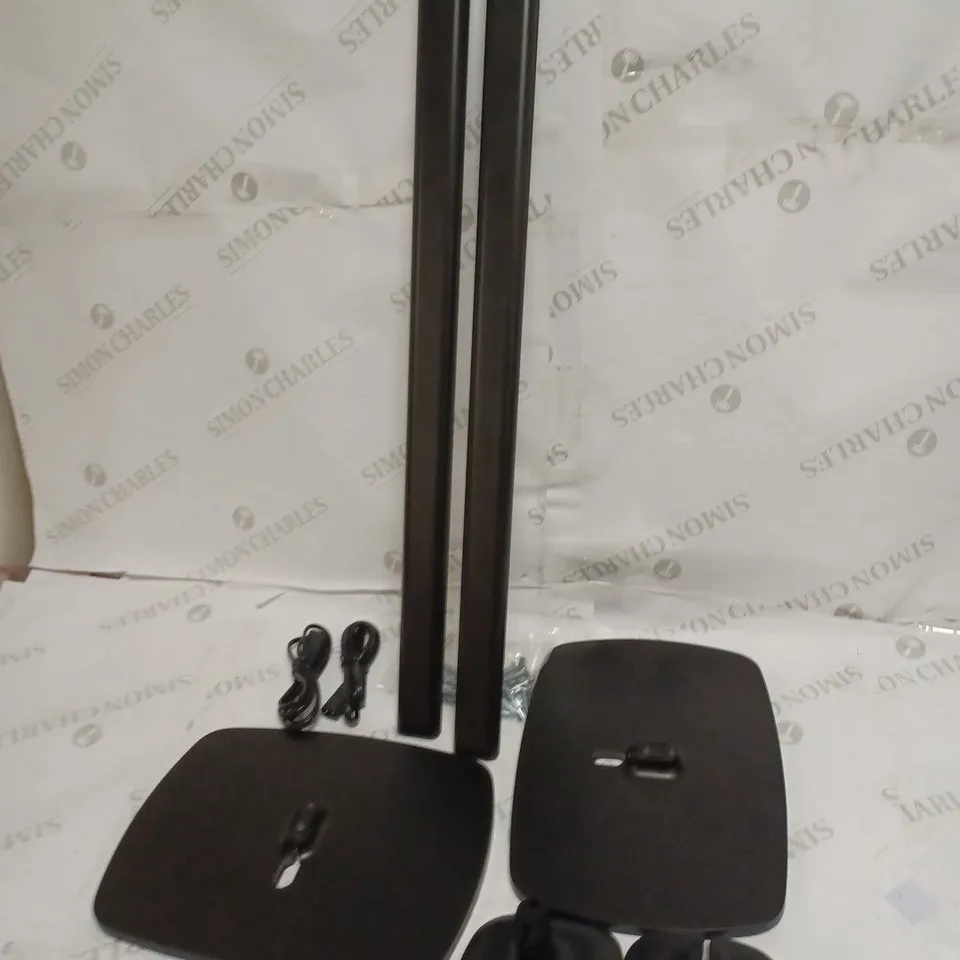 FLEXSON ONE/ONE SL/PLAY:1 FIXED HEIGHT 2 PACK FLOOR STAND IN BLACK 