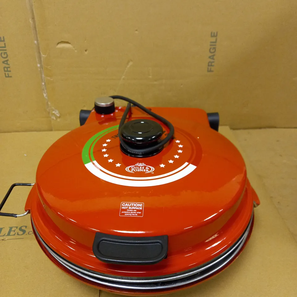 GILES & POSNER EK2309 ITALIAN STONE BAKED BELLA PIZZA MAKER OVEN