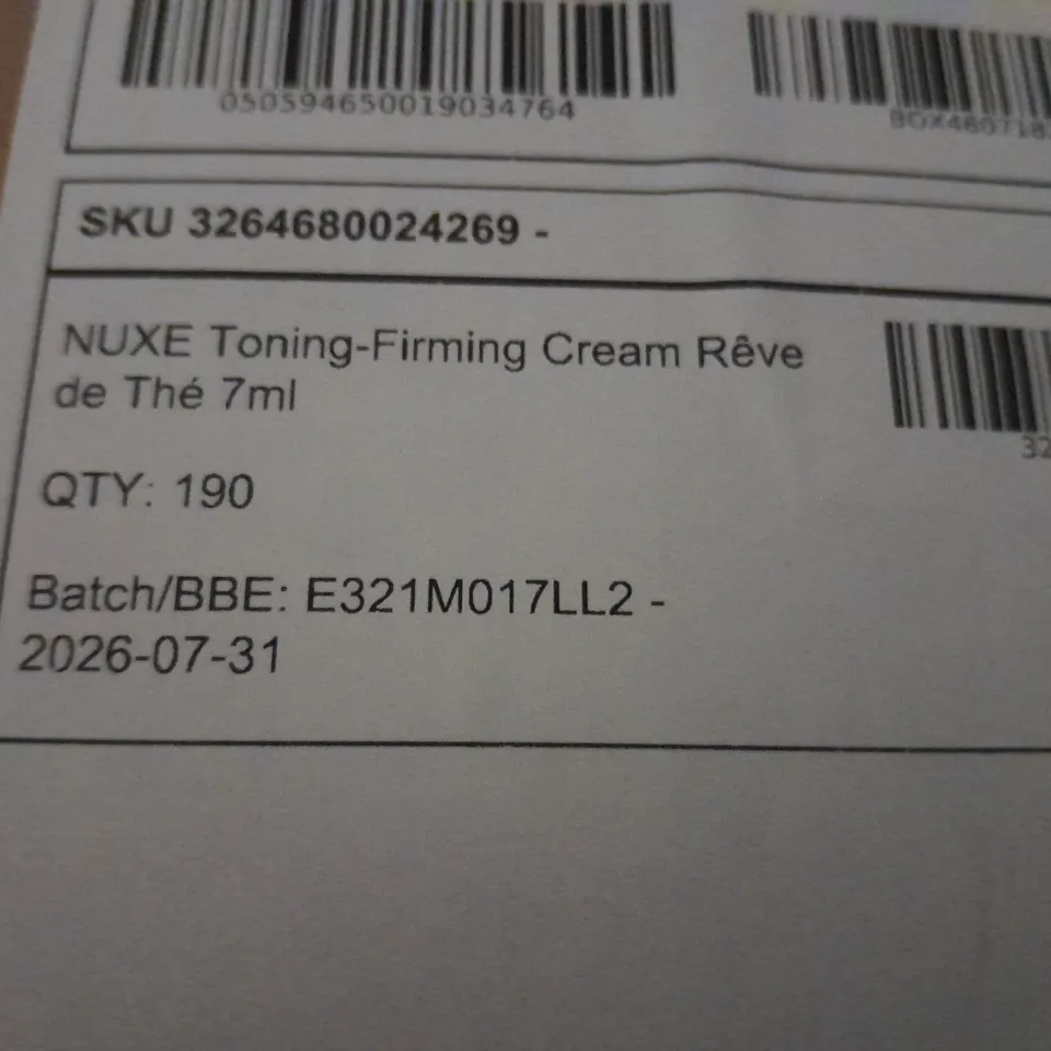 APPROXIMATELY 190 NUXE TONING FIRMING CREAM REVE DE THE 7ML SAMPLES