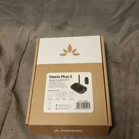 AVANTREE OASIS PLUS 2 WIRELESS TV TRANSMITTER – BOXED