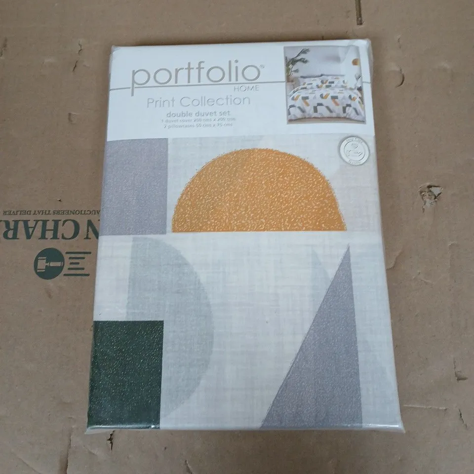 PORTFOLIO PRINT COLLECTION DOUBLE DUVET SET 