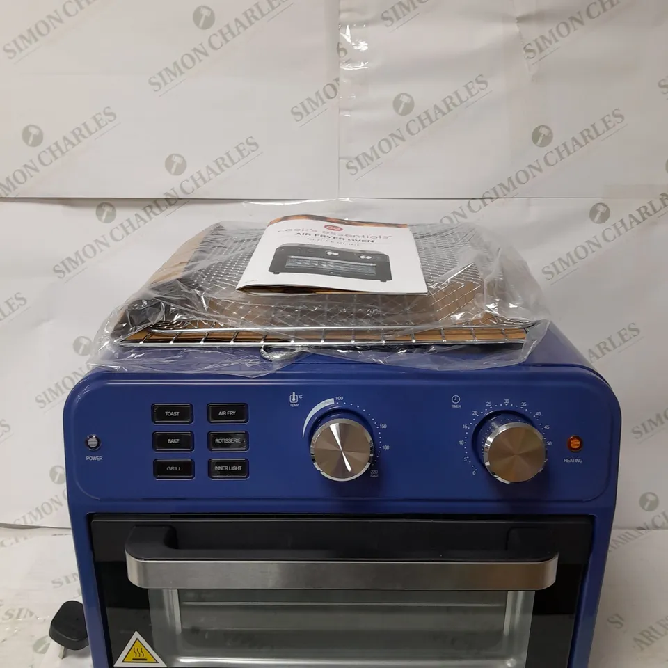COOK'S ESSENTIAL 21-LITRE AIRFRYER OVEN IN BLUE 