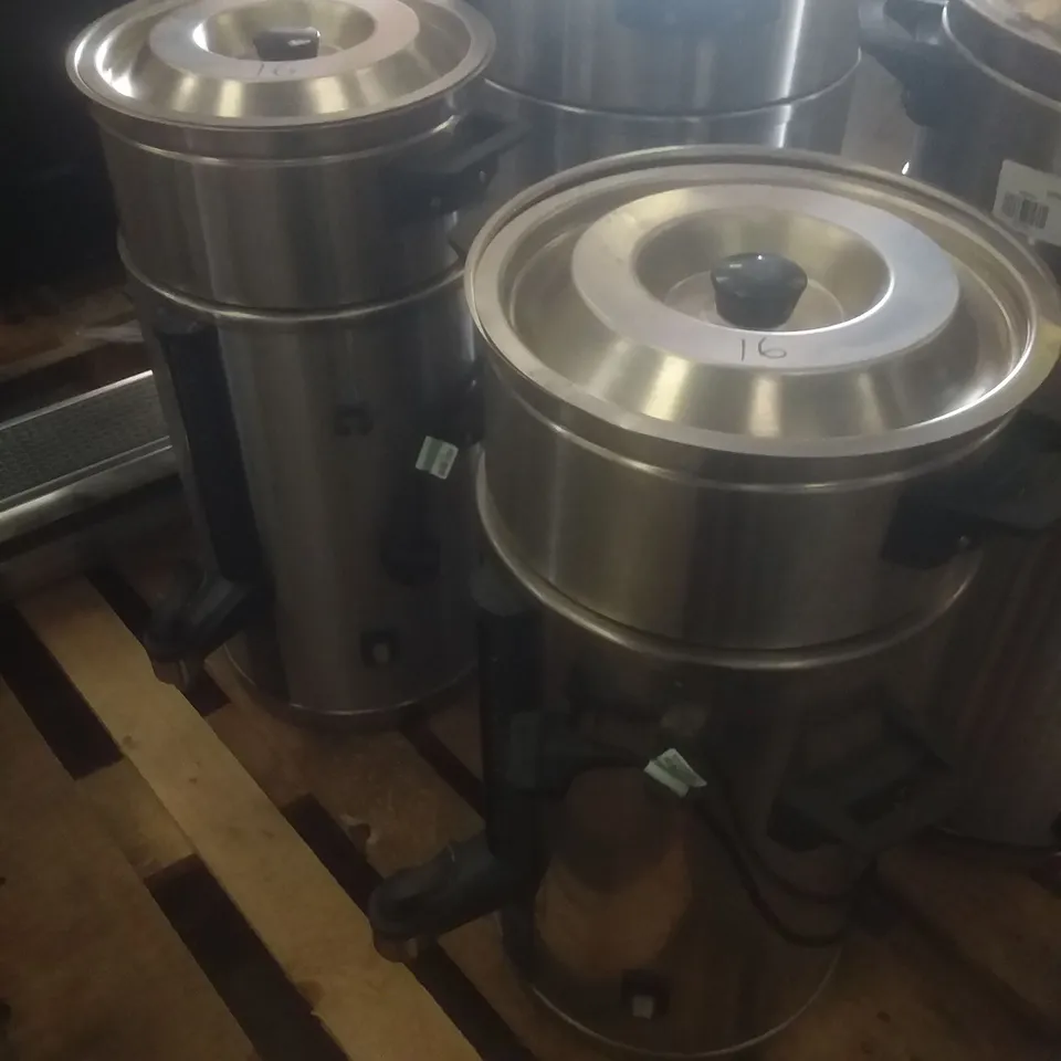 2 BRAVILOR BONAMAT VHG 10-021 10 LITRE COFFEE URNS