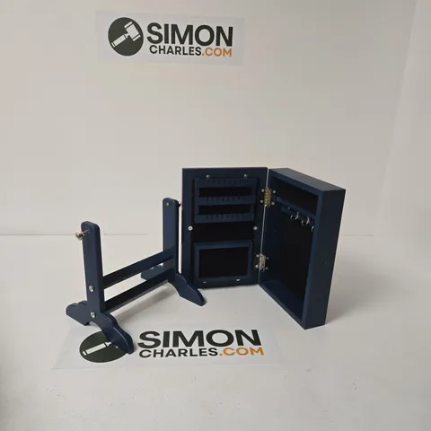 PORTABLE JEWELLERY CABINET WITH STANDING MIRROR