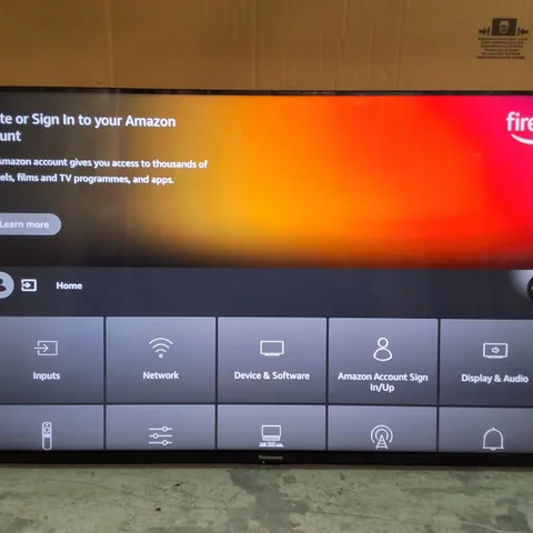 BOXED PANASONIC 43" 4K LED TV WITH FIRE TV - TV-43W80AEY