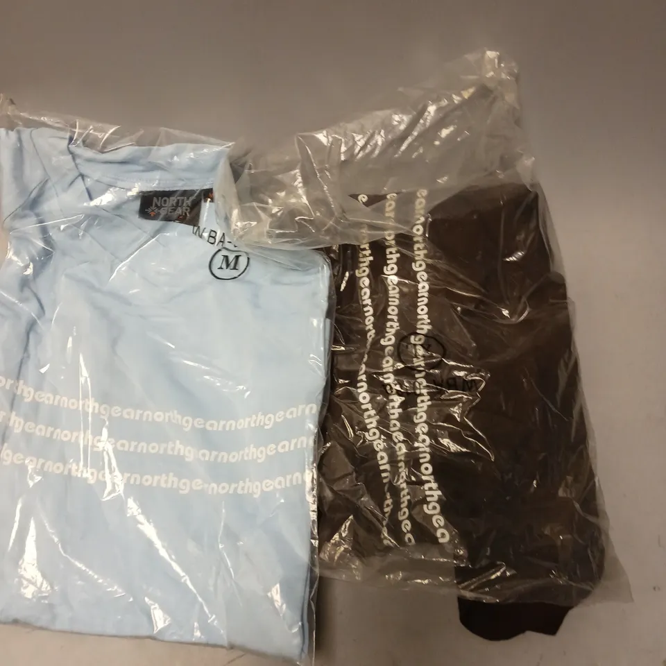 APPROXIMATELY 15 NORTH GEAR LADIES SHIRTS IN VARIOUS SIZES 
