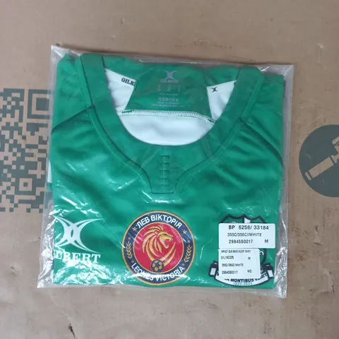 BAGGED GILBERT IMPACT SUB MEN'S RUGBY SHIRT IN GREEN SIZE MEDIUM