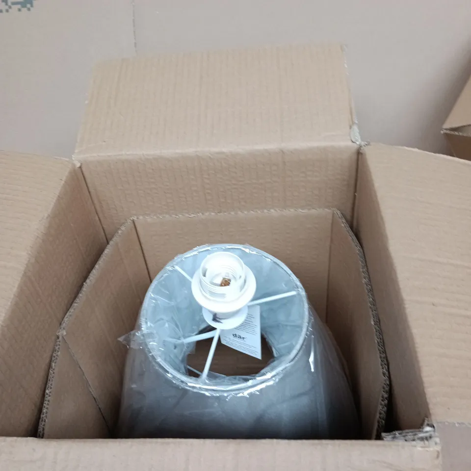 DAR LIGHTING 1-LIGHT TABLE LAMP – GREY – BOXED