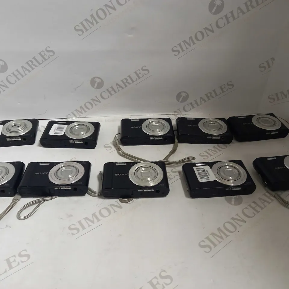 LOT OF 10 BLACK SONY CYBER-SHOT DSC-W810