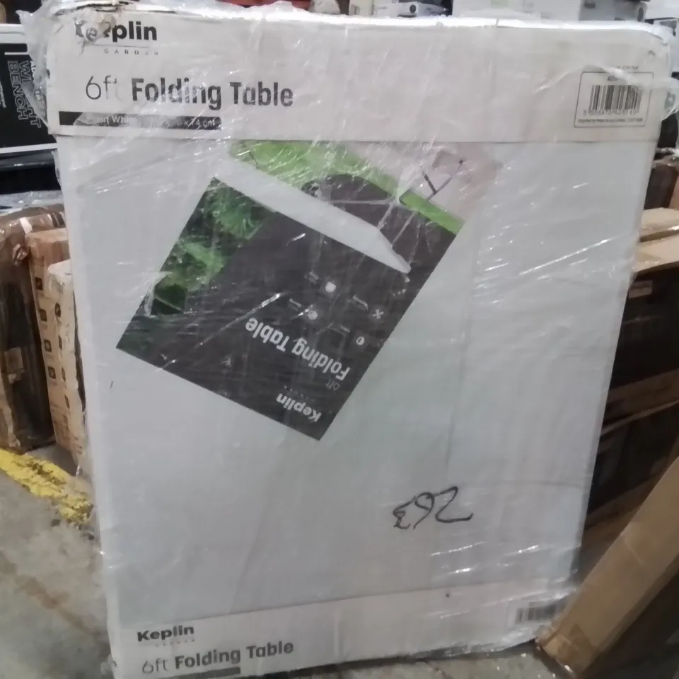 BOXED KEPLIN 6FT FOLDING TABLE 