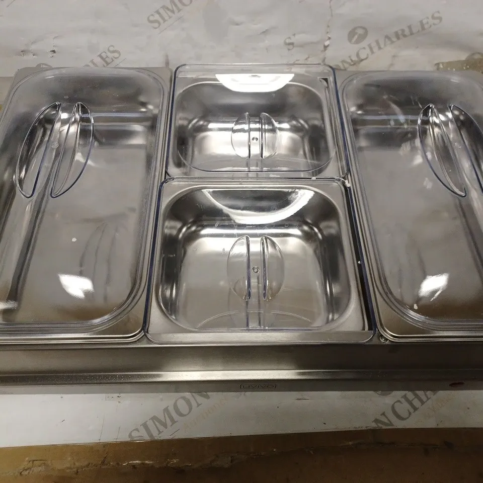 LIVIVO 4 SECTION BUFFET SERVER & WARMING TRAY