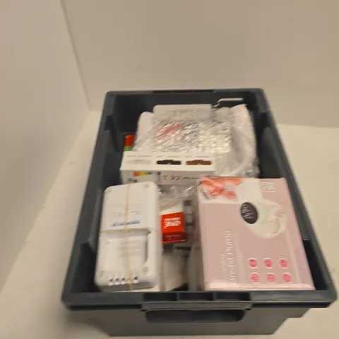 TOTE OF APPROXIMATELY 15 ASSORTED ITEMS TO INCLUDE: 2-1 ELECTRIC FOOT GRINDER 