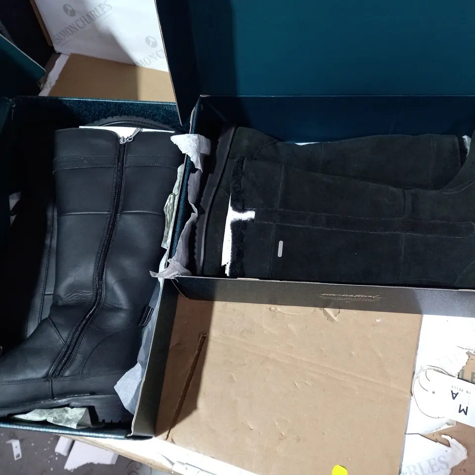 BOX OF APPROXIMATELY 6 ASSORTED PAIRS OF EMU ASTRALIA FOOTWEAR ITEMS