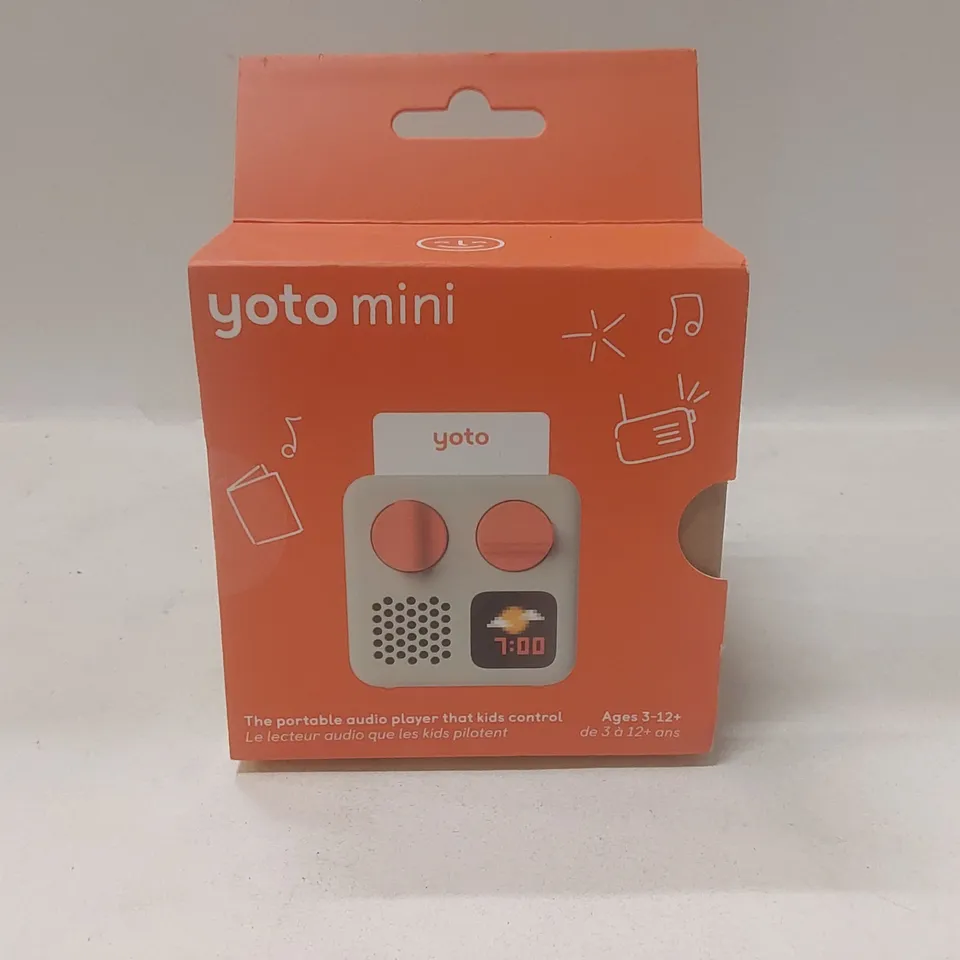 YOTO MINI PORTABLE AUDIO PLAYER FOR KIDS – ORANGE BOX