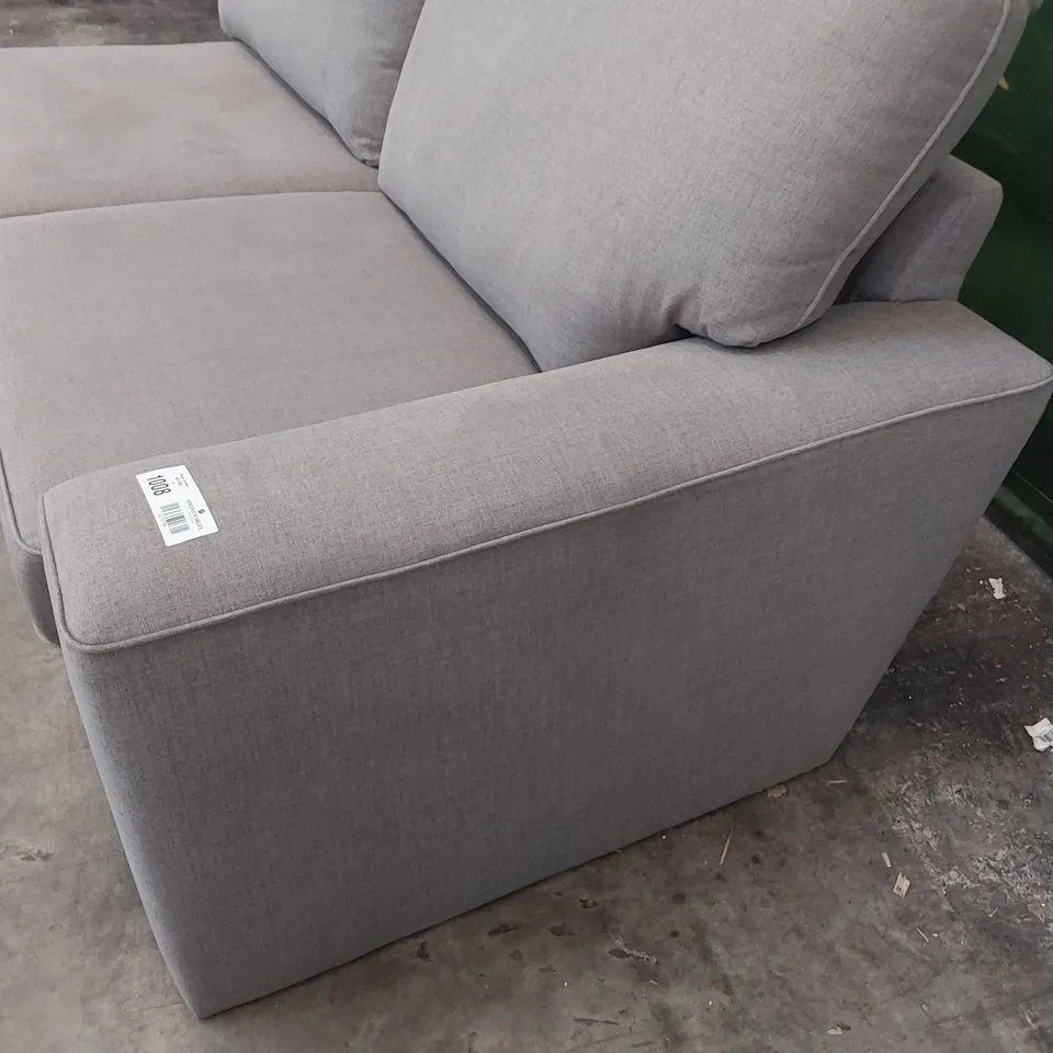 TWO SLATER GREY FABRIC SOFA