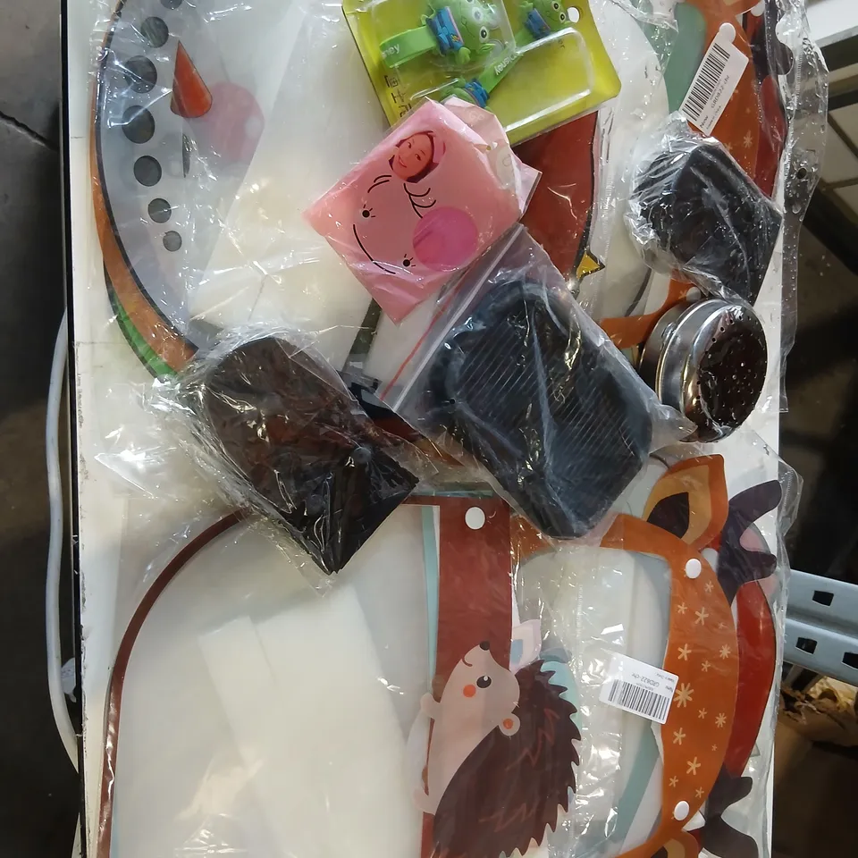 CAGE OF ASSORTED PRODUCTS TO INCLUDE; FACE MASKS, MONSTERS INC CARD HOLDERS AND PROTECTIVE CASE