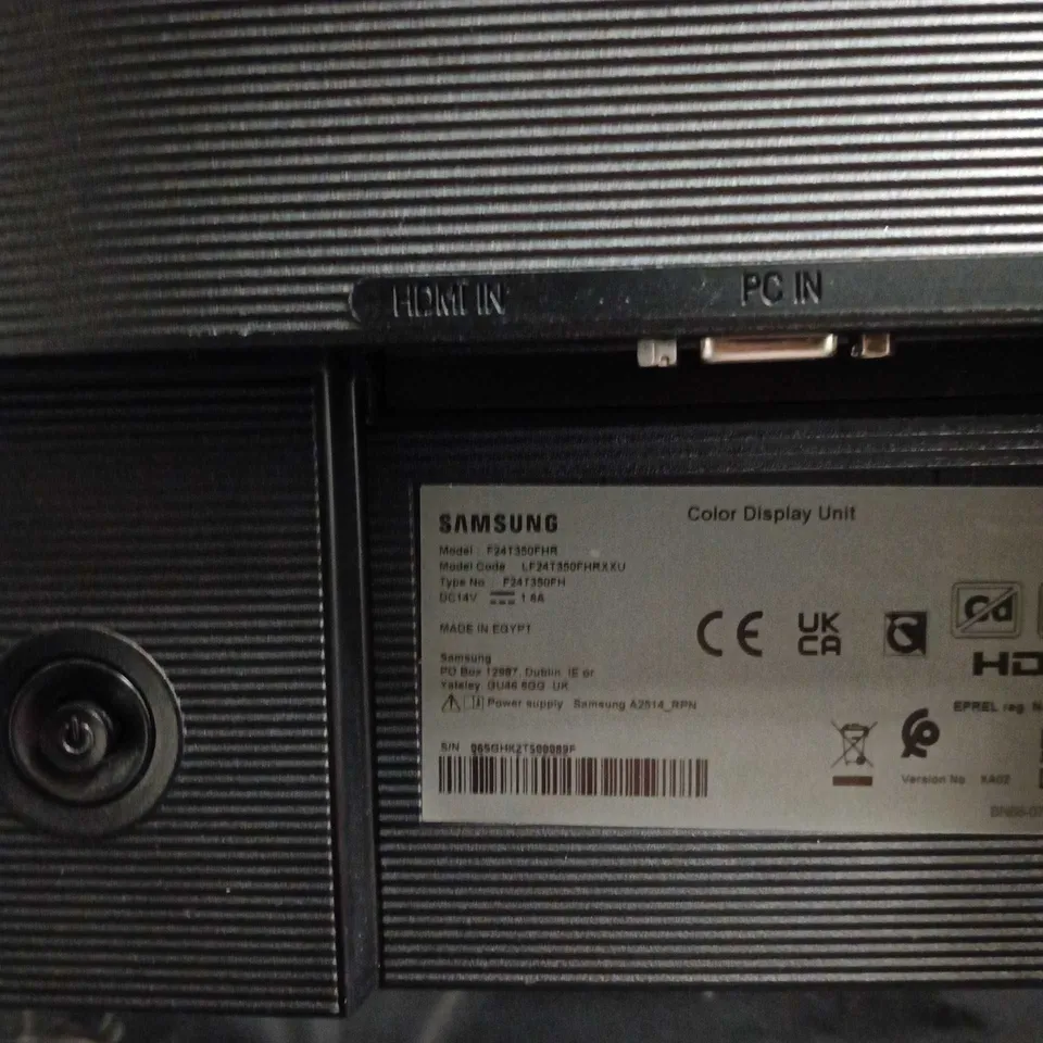 SAMSUNG COLOR DISPLAY UNIT MONITOR – 