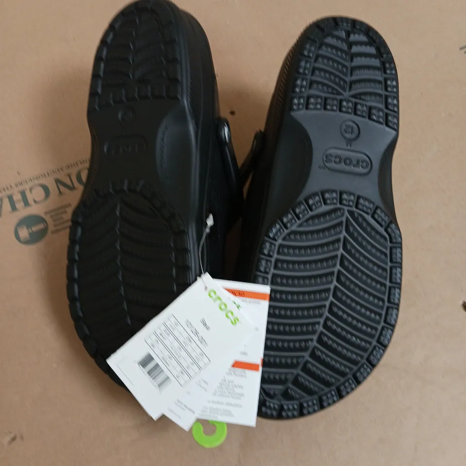 PAIR OF CROCS BAYA SLIDERS IN BLACK - UK M11 / W12