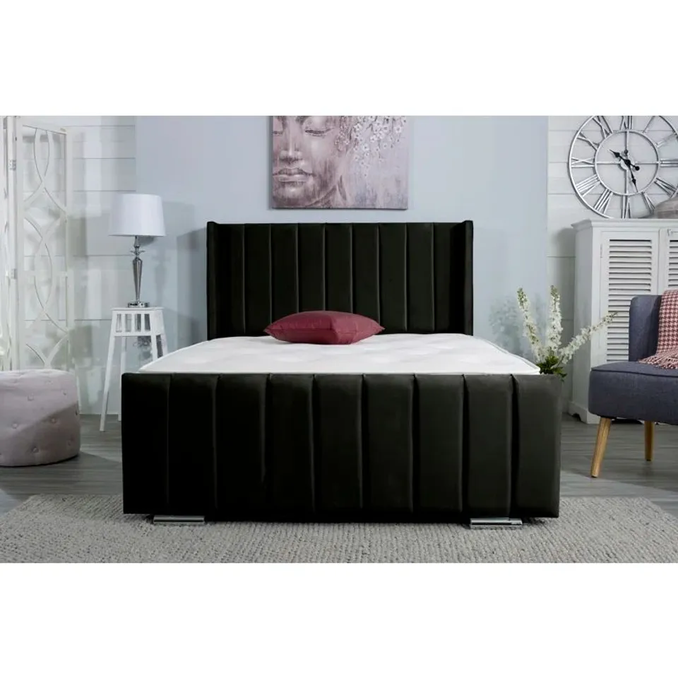 BAGGED APPERTON UPHOLSTERED STORAGE BED (2 PARTS)