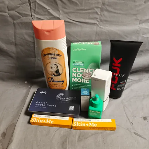 APPROXIMATEY 20 ASSORTED HEALTH AND BEAUTY PRODUCTS TO INCLUDE - SKIN+ME FOAMING CLEANSER - FCUK HAIR & BODY WASH - BYOMA SENSITIVE RETINOL OIL - ETC