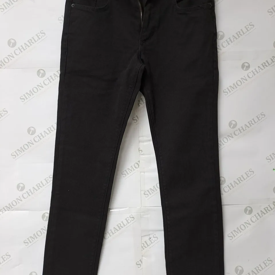 RIVER ISLAND DENIM SPECIALIST SKINNY BLACK JEANS - W30 L30