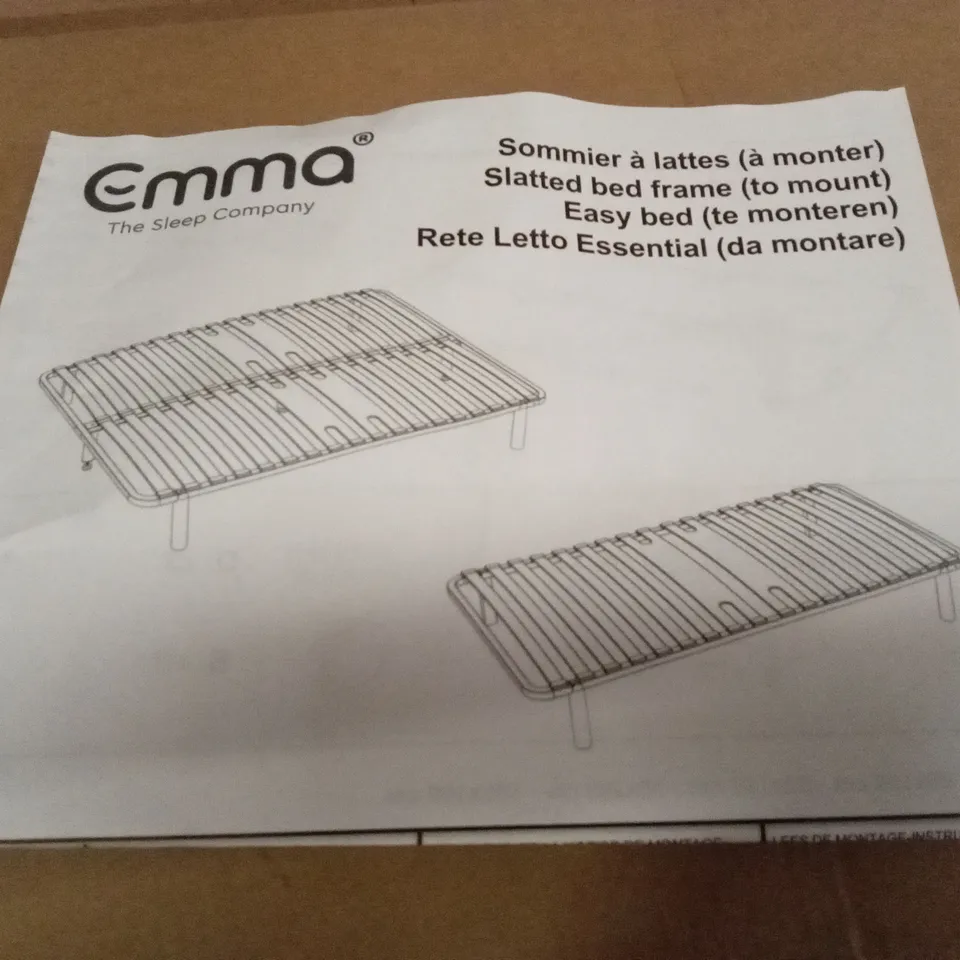 BRAND NEW BOXED EMMA SLATTED FRAME - 135 x 190 DOUBLE (1 BOX)