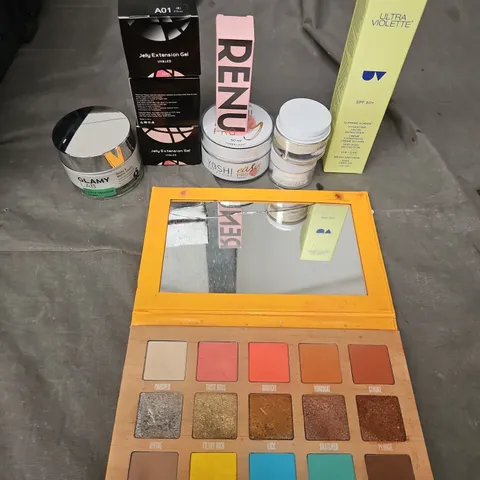 APPROXIMATEY 20 HEALTH AND BEAUTY PRODUCTS TO INCLUDE - RENU - JELLY EXTENSIONS GEL - YOSHI - GLAM LAB - ETC