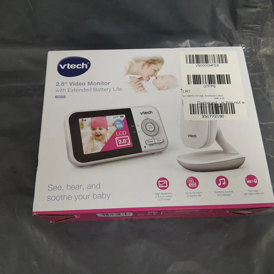 VTECH VM819 2.8" HIGH- RESOLUTION COLOUR LCD BABY MONITOR RRP £59.99