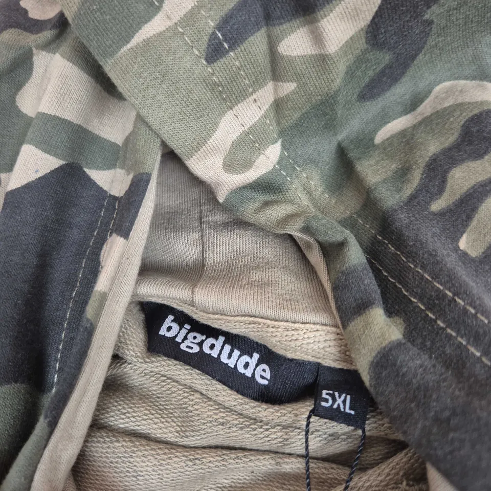 BIGDUDE CAMOUFLAGE HOODIE – MEN'S 5XL