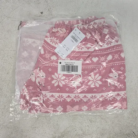 BAGGED HOLLISTER WOMEN'S ALWAYS COSY WIDE LEG TROUSERS IN PINK SIZE XS