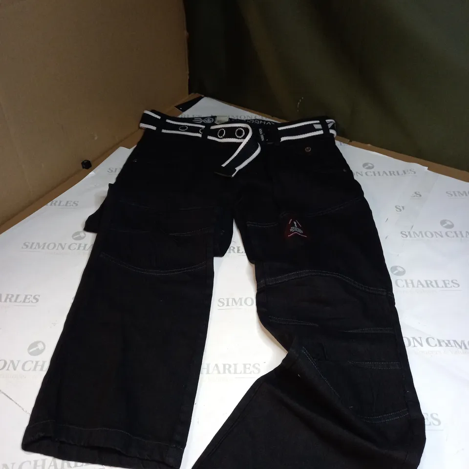 CEOSS HATCH BLACK DENIM CARGOS SIZE 34