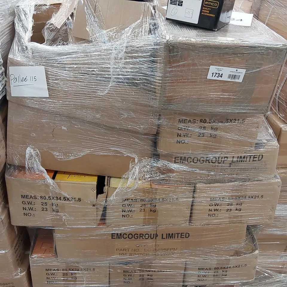 PALLET OF ASSORTED SWITCHES ETC