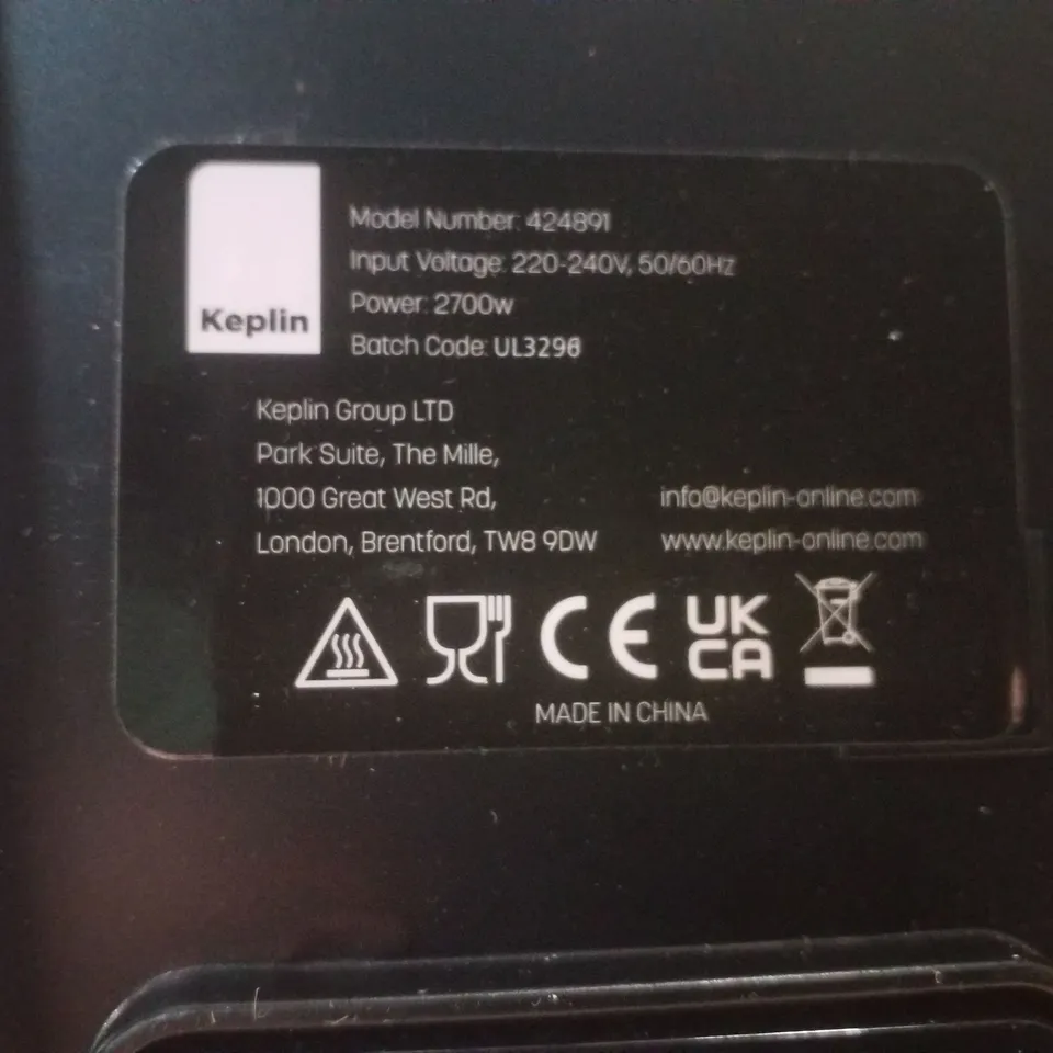 KEPLIN 9L DUAL ZONE AIR FRYER