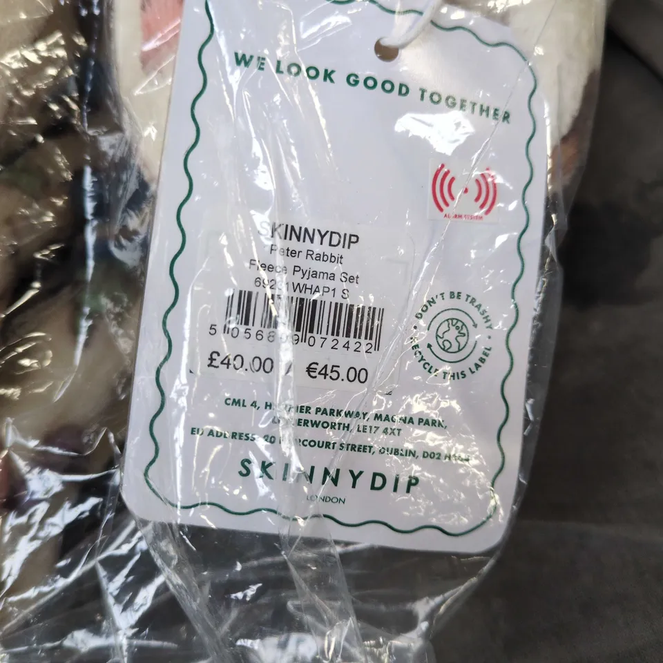 SKINNYDIP PETER RABBIT FLEECE PYJAMA SET SMALL