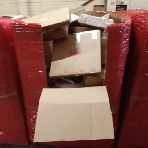 PALLET OF ASSORTED HOUSEHOLD GOODS AND PRODUCTS TO INCLUDE; BOXED FURNITURE ETC