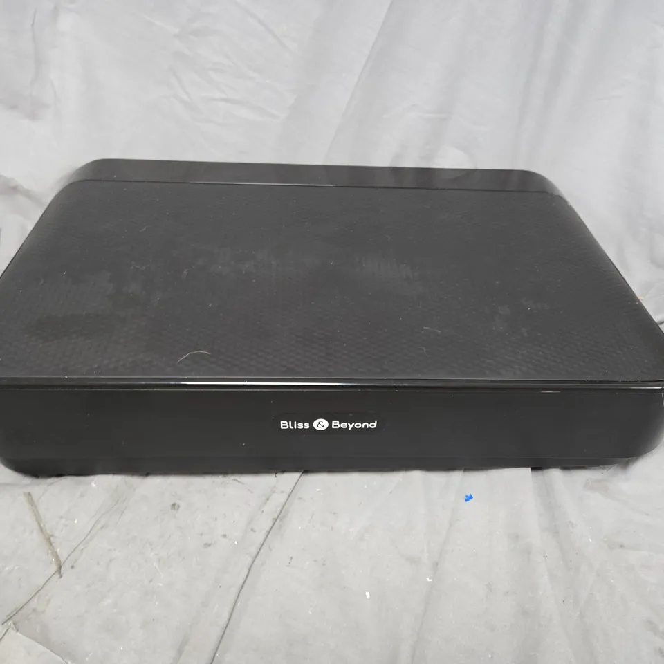 BLISS & BEYOND VIBRATION PLATE EXERCISE MACHINE – BLACK PLATFORM (BOXED WITH BOX)