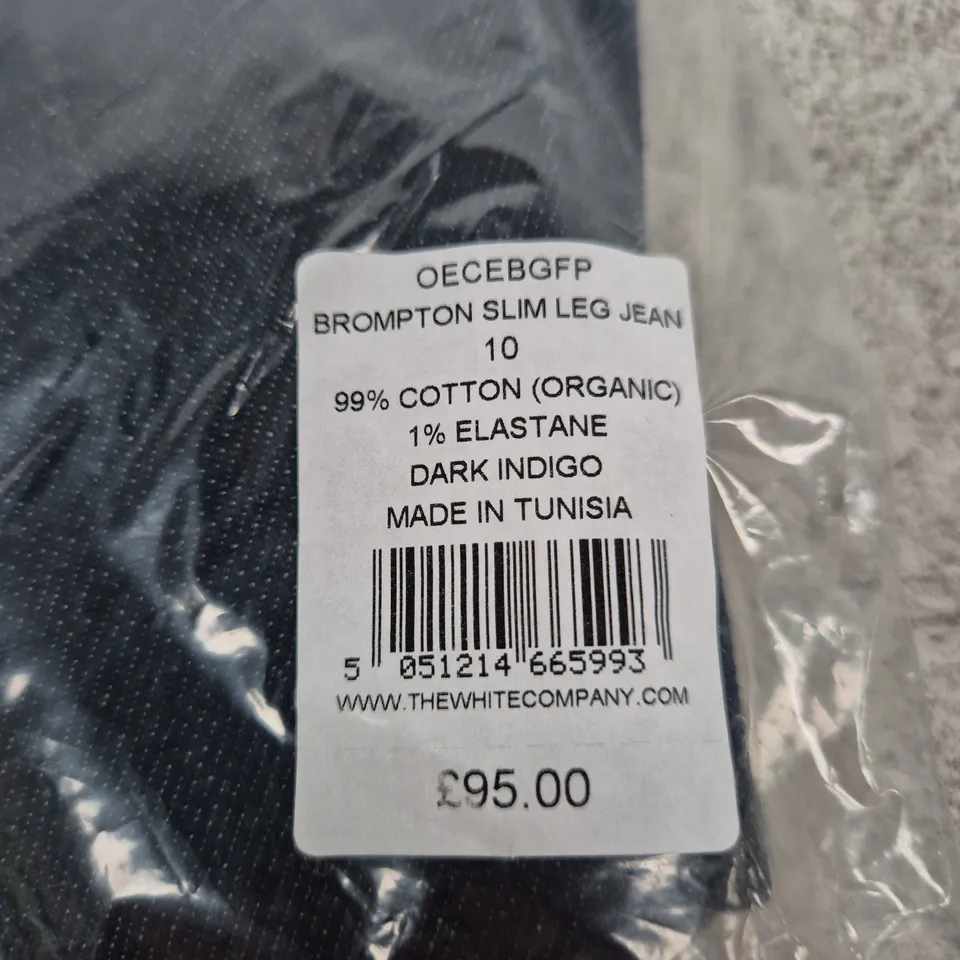 THE WHITE COMPANY SLIM LEG JEANS – DARK INDIGO, UK 10